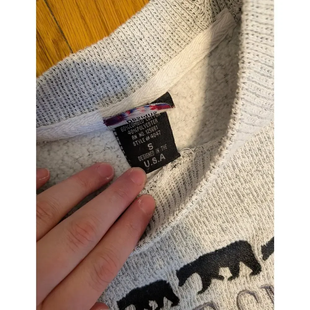 Great Smoky Mountains Grey Pullover Sweatshirt Size XL